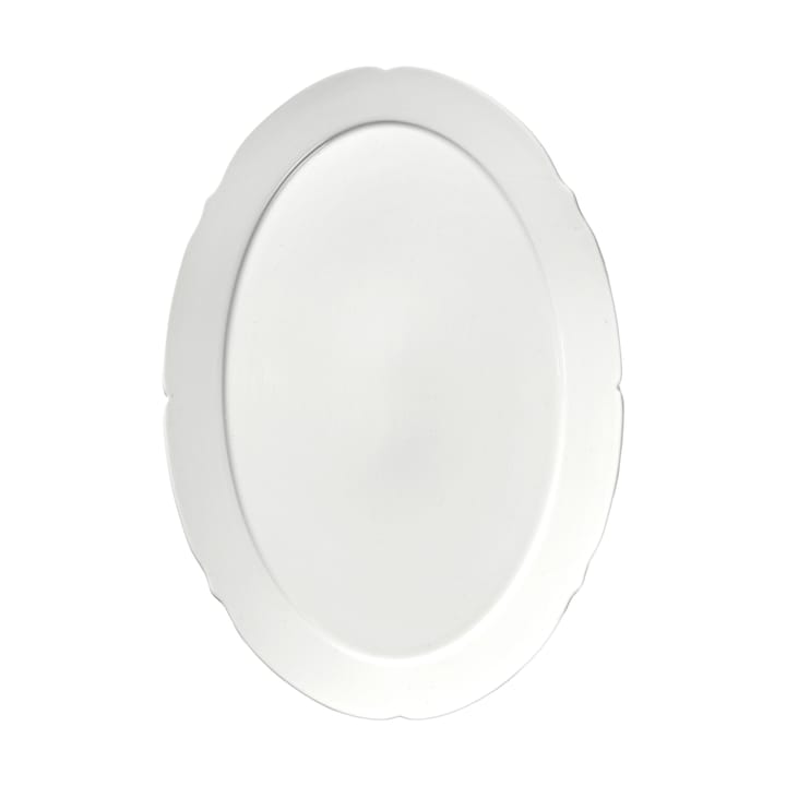 Silhouette oval plate L 21x30 cm, White Serax