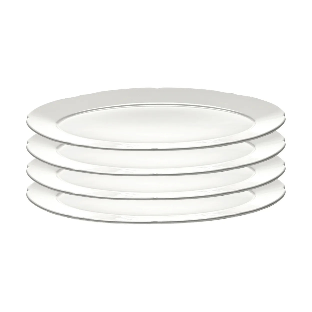 Serax Silhouette oval plate M 15x24.5 cm 4-pack White