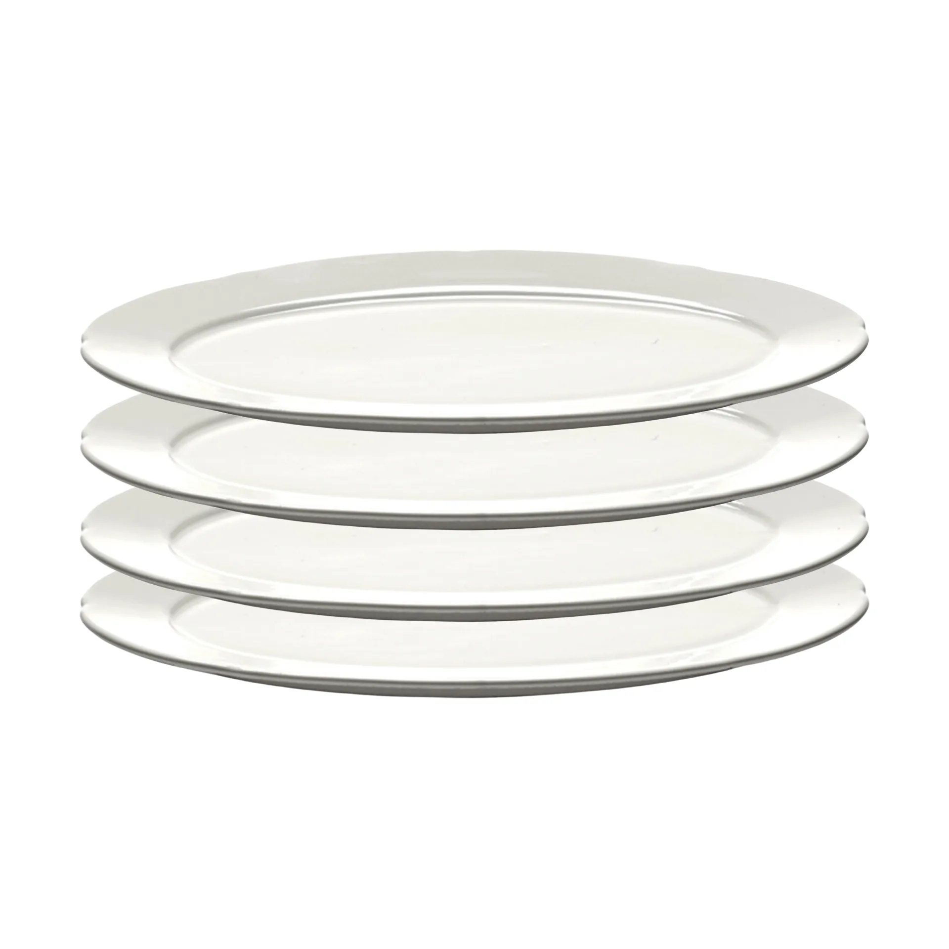 Silhouette oval plate S 10x18.5 cm 4-pack, White Serax