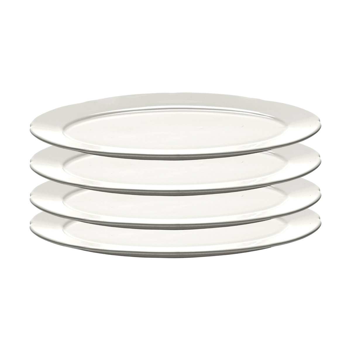 Serax Silhouette oval plate S 10x18.5 cm 4-pack White