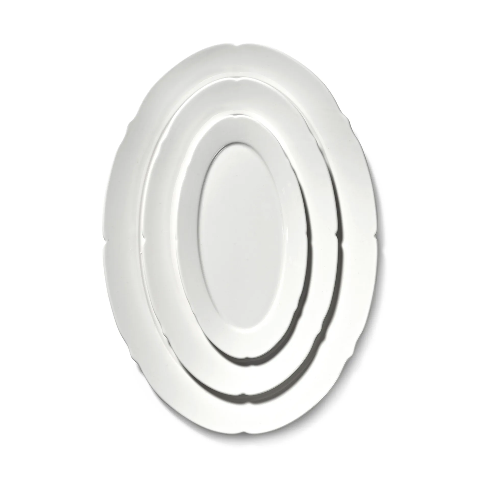 Silhouette oval plate S 10x18.5 cm 4-pack, White Serax