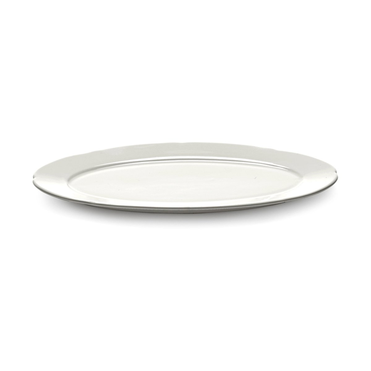 Serax Silhouette oval plate S 10x18.5 cm White | Scandinavian Design | Dinner plates | White