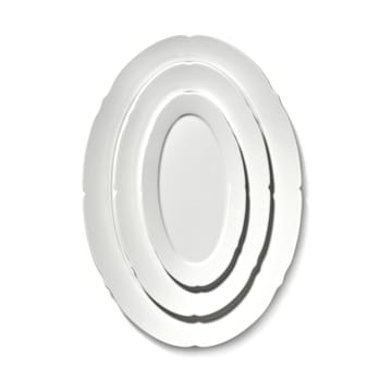 Silhouette oval plate S 10x18.5 cm - White - Serax