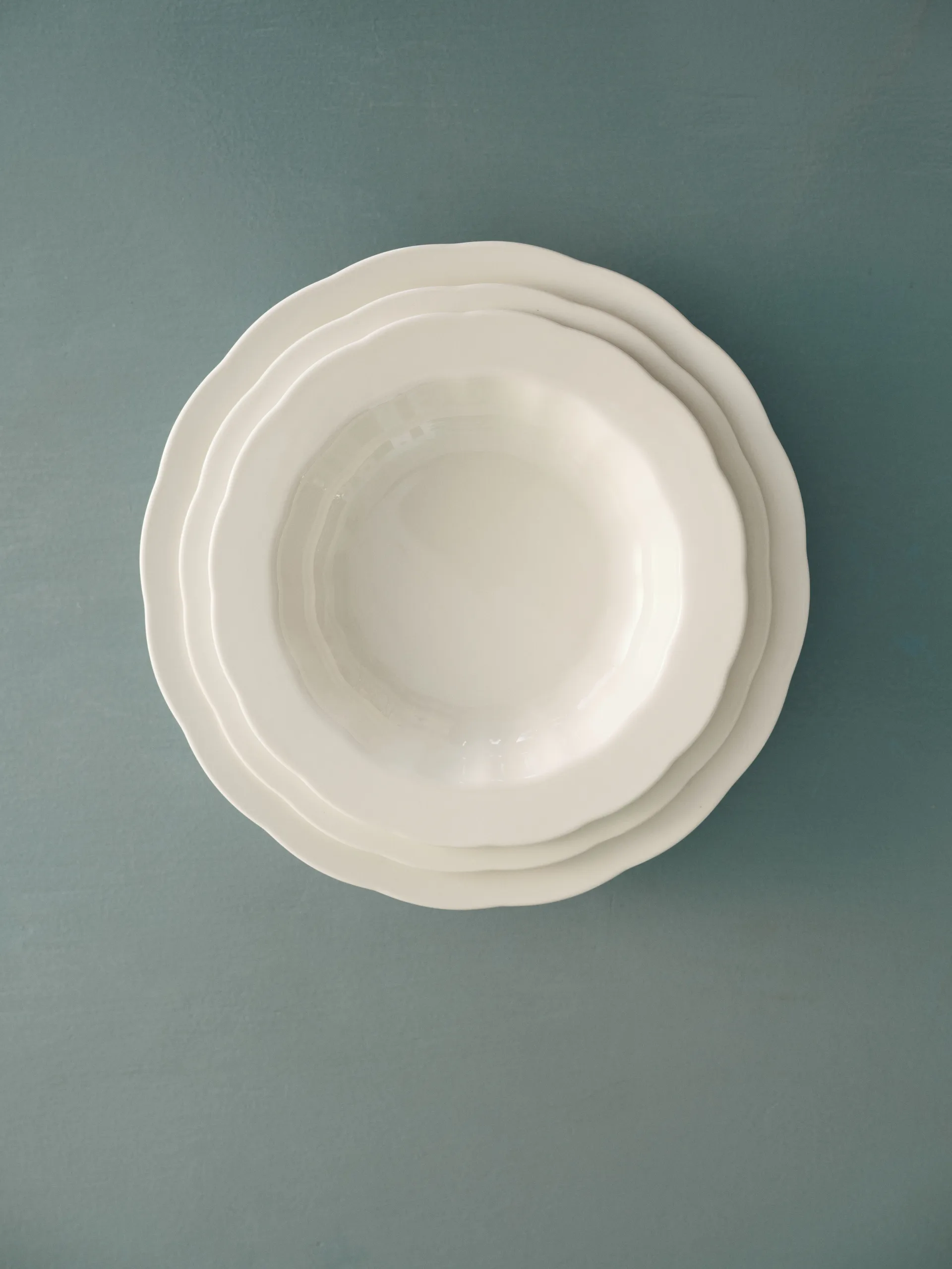 Silhouette pasta plate Ø22 cm 4-pack, White Serax