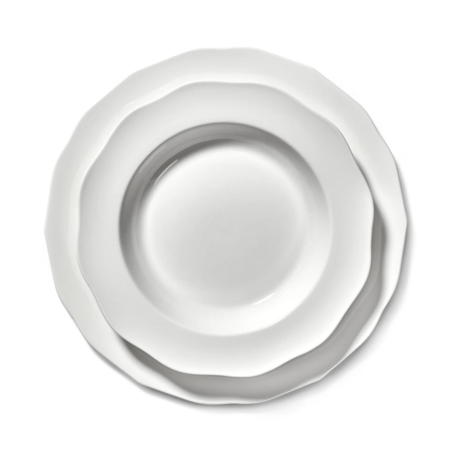 Silhouette pasta plate Ø22 cm 4-pack, White Serax