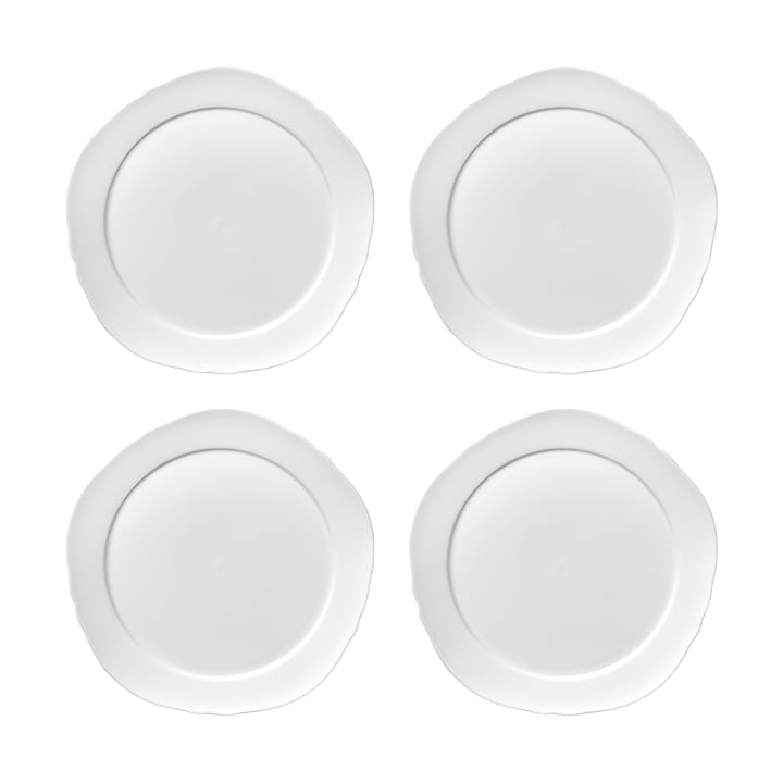 Silhouette plate M Ø23.5 cm 4-pack - White - Serax