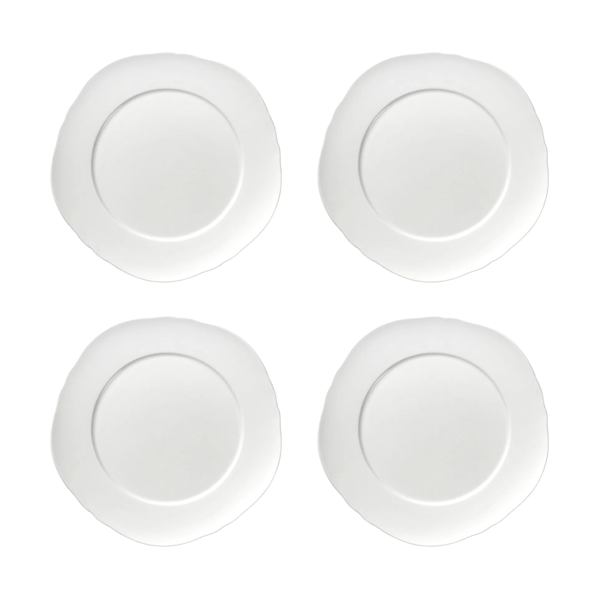 Silhouette plate XS Ø17 cm 4-pack, White Serax