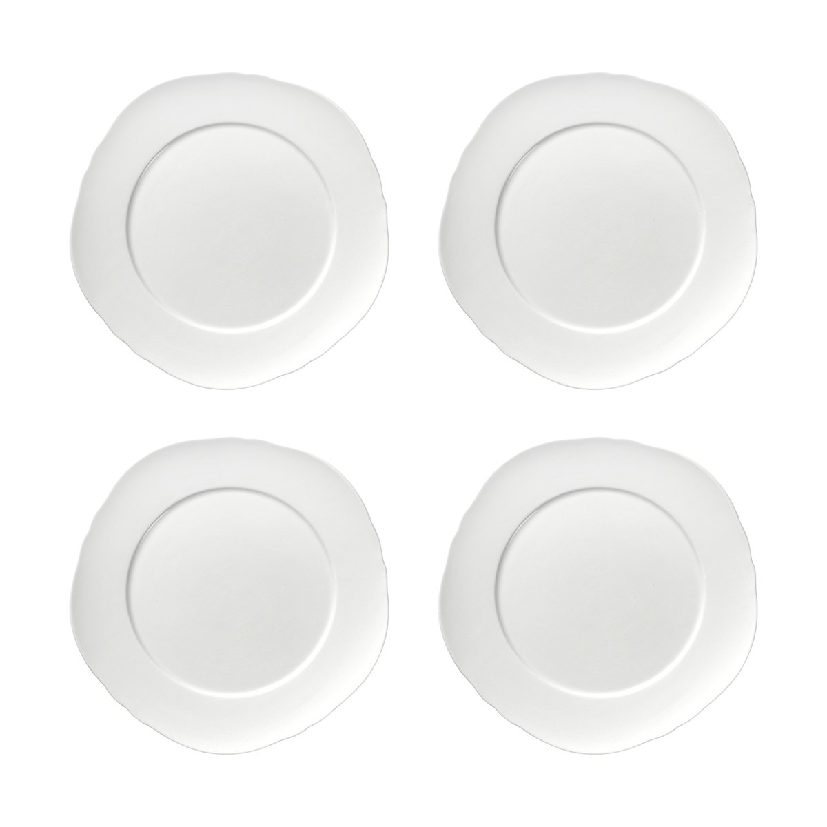 Serax Silhouette plate XS o17 cm 4-pack White | Scandinavian Design | Dinner plates | White