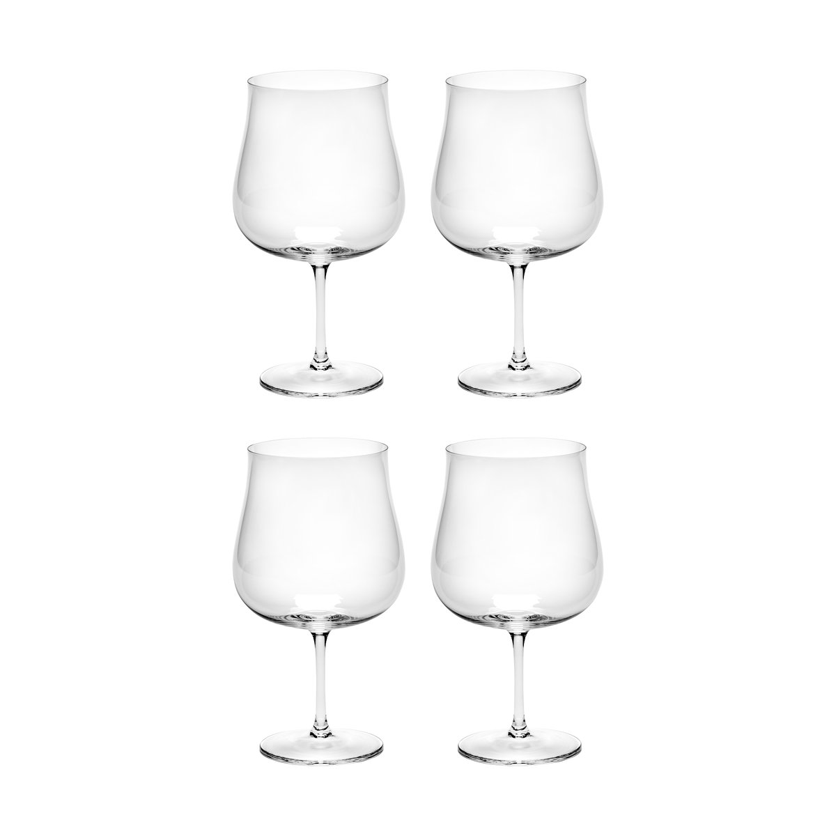 Serax Silhouette red wine glass 69 cl 4-pack Clear | Scandinavian Design | Wine glasses | Transparent