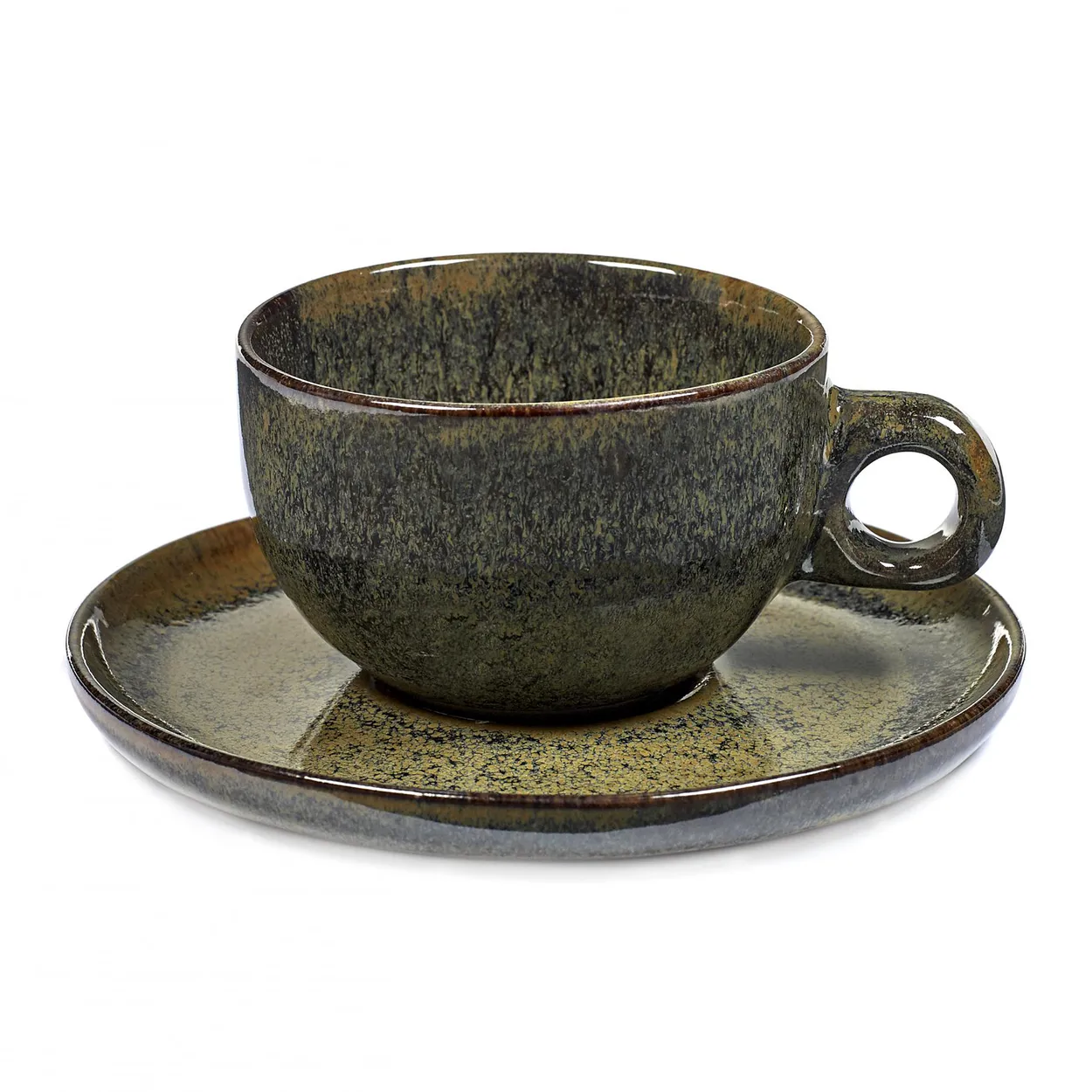 Serax Surface cappuccino cup with saucer 23 cl indi grey