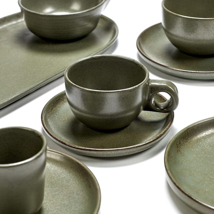 Surface coffee cup with saucer 13 cl - camogreen - Serax