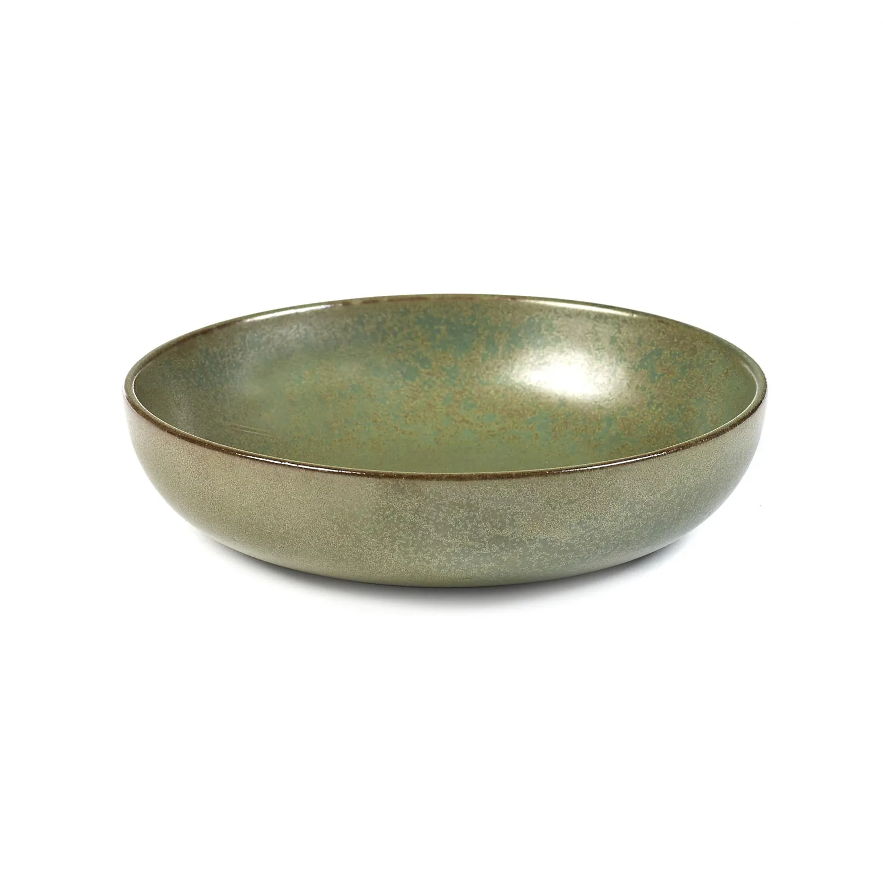 Surface deep plate 16 cm, camogreen Serax
