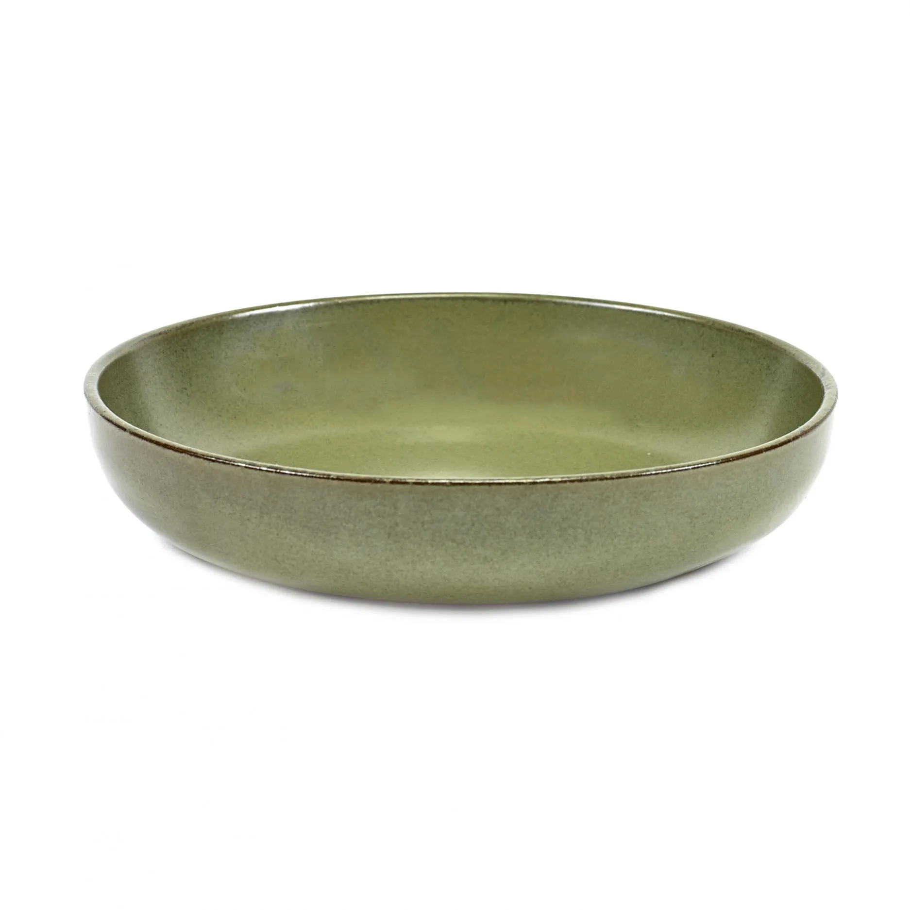 Surface deep plate 19 cm, camogreen Serax