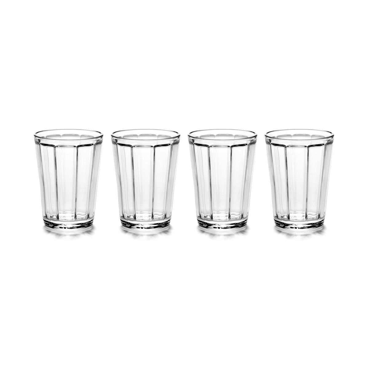 Serax Surface drinking glass 4-pack 15 cl 15 cl | Scandinavian Design | Drinking glasses & tumblers | Transparent