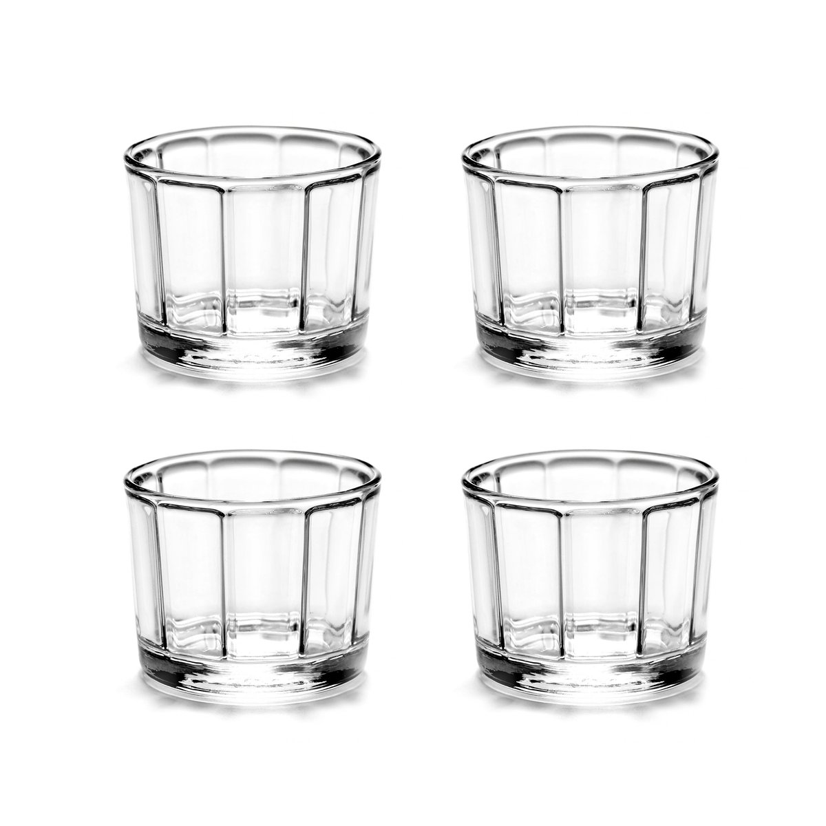 Serax Surface drinking glass 4-pack 21 cl 21 cl | Scandinavian Design | Drinking glasses & tumblers | Transparent