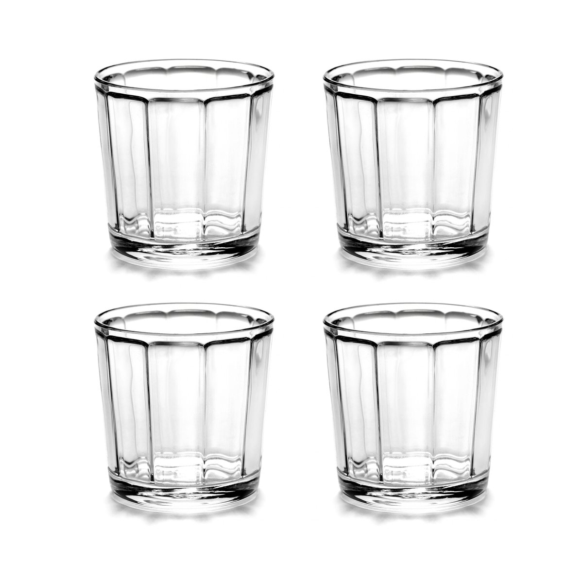 Serax Surface drinking glass 4-pack 30 cl 30 cl | Scandinavian Design | Drinking glasses & tumblers | Transparent