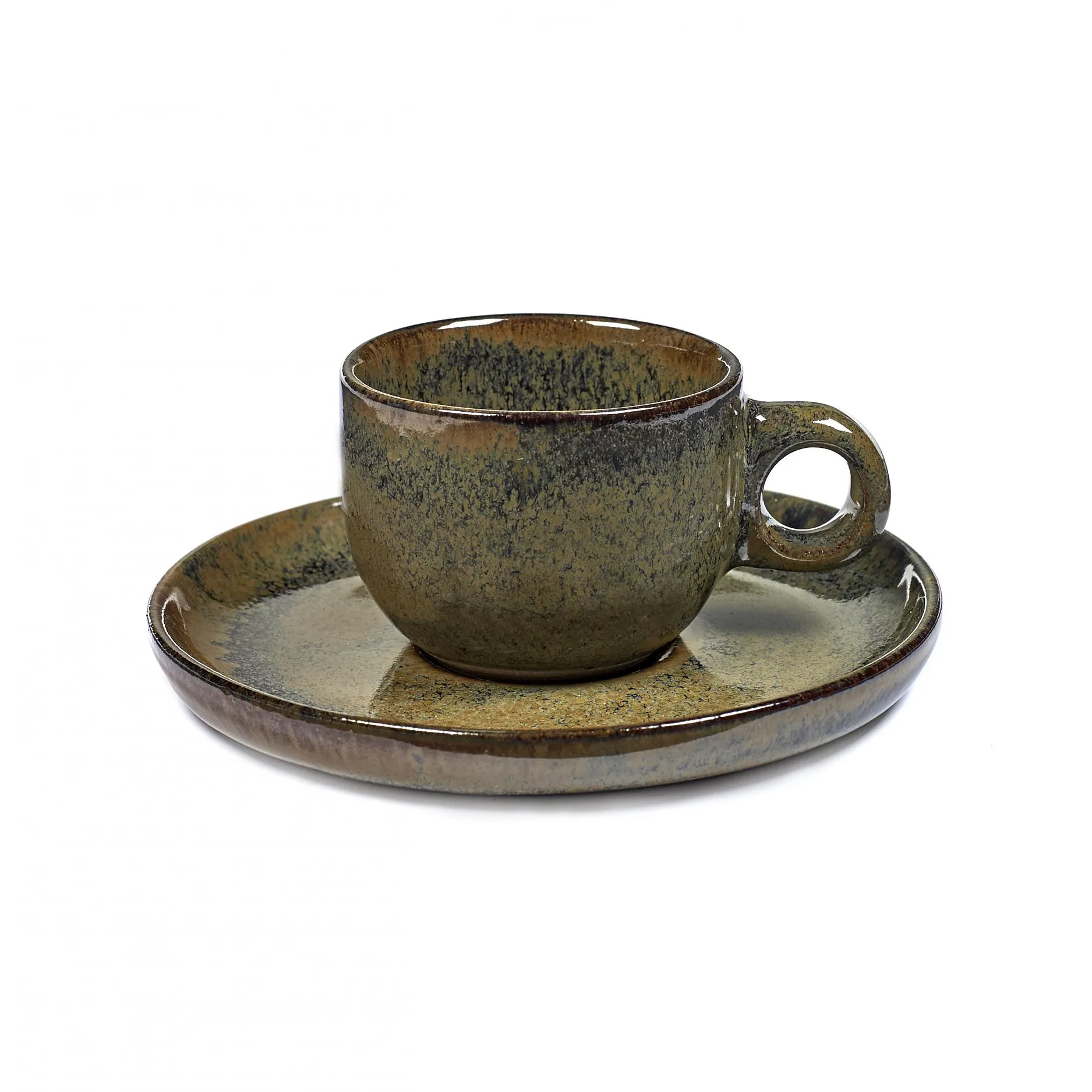 Surface espresso cup with saucer 10 cl, indi grey Serax