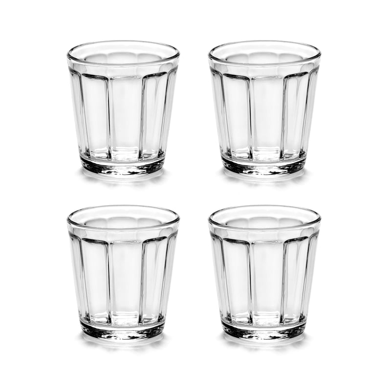 Serax Surface espresso glass 10 cl 4-pack clear clear