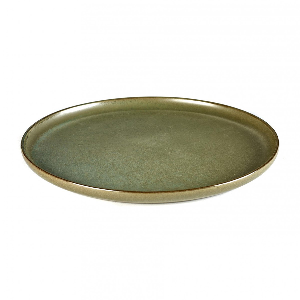 Serax Surface plate 24 cm camogreen | Scandinavian Design | Dinner plates | Green