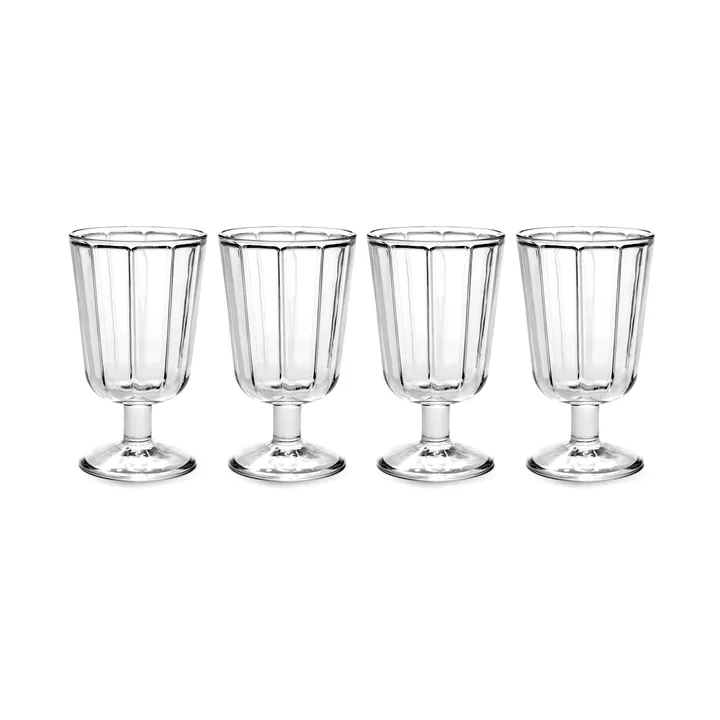 Surface red wine glass 23 cl 4-pack clear - Serax