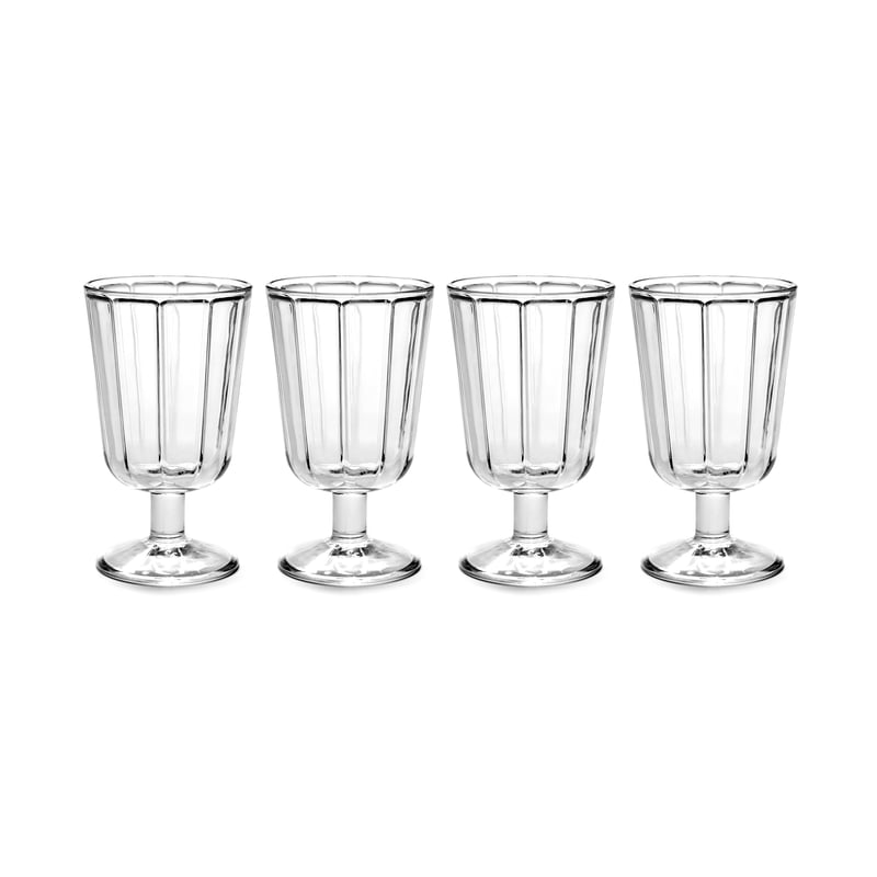 Serax Surface red wine glass 23 cl 4-pack clear clear