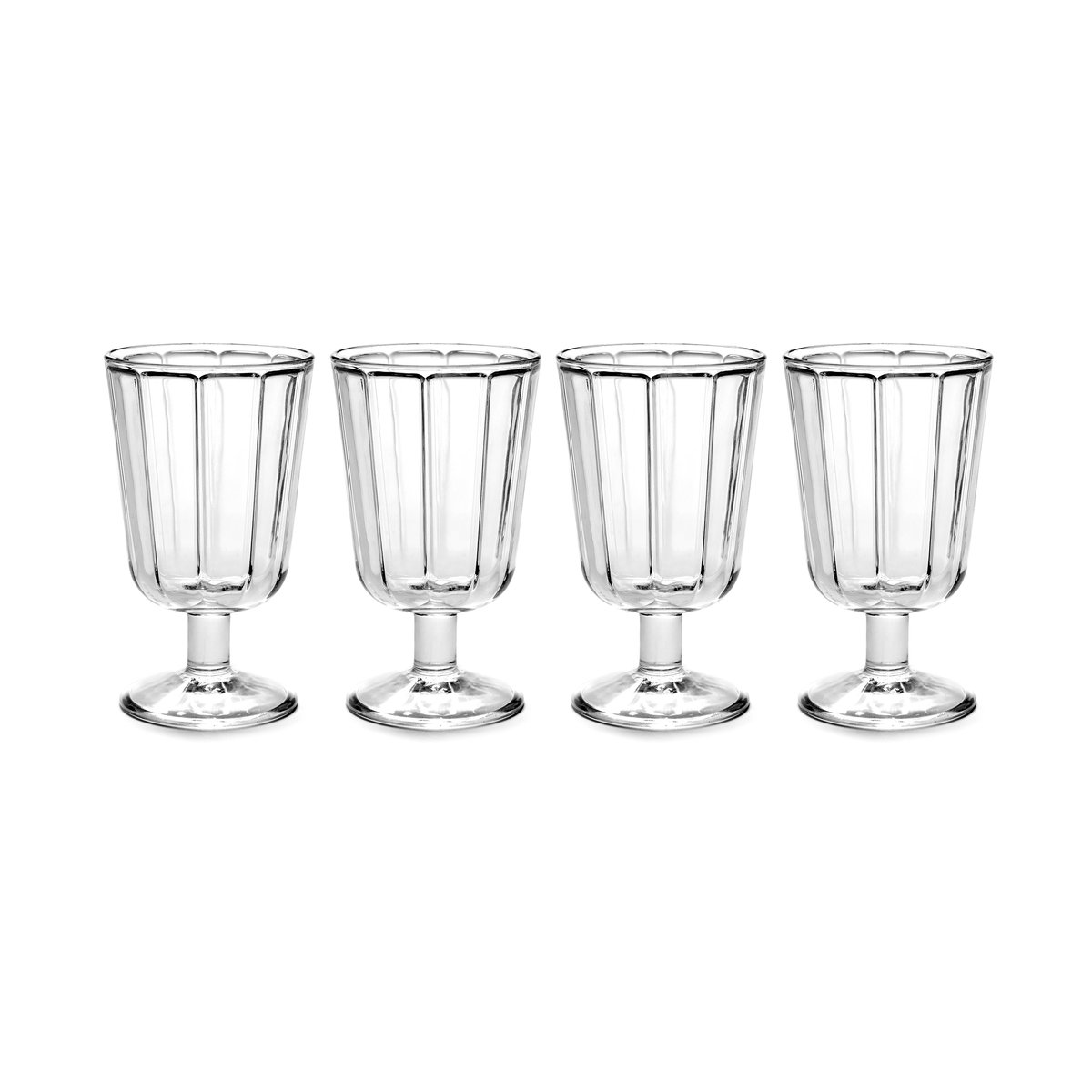 Serax Surface red wine glass 23 cl 4-pack clear clear