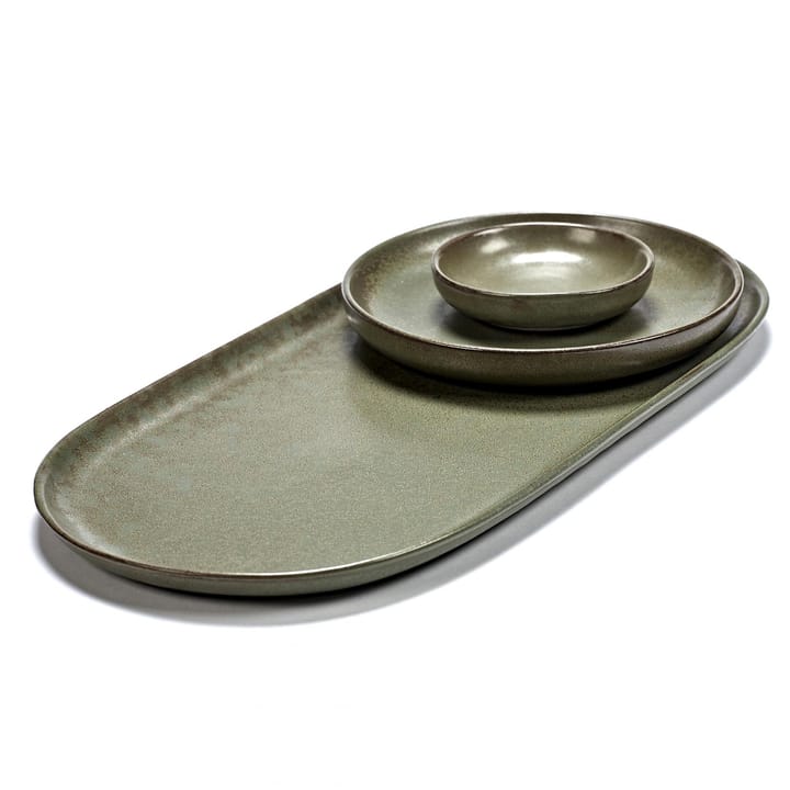 Surface tapas plate 17x35.5 cm - camogreen - Serax