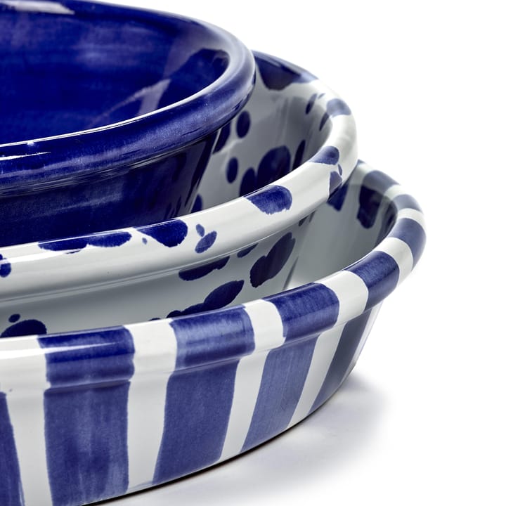 Table Nomade salad bowl S - white-blue - Serax