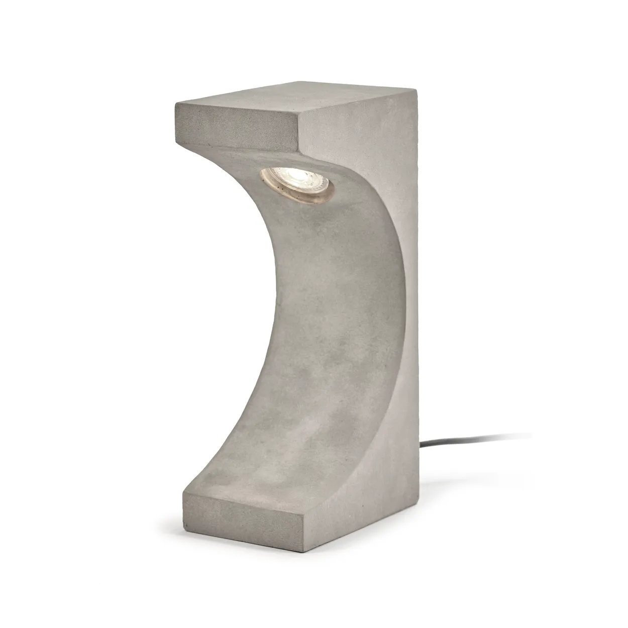 Serax Tangent Concrete table lamp 33 cm Grey | Scandinavian Design | Desk & table lamps | Grey
