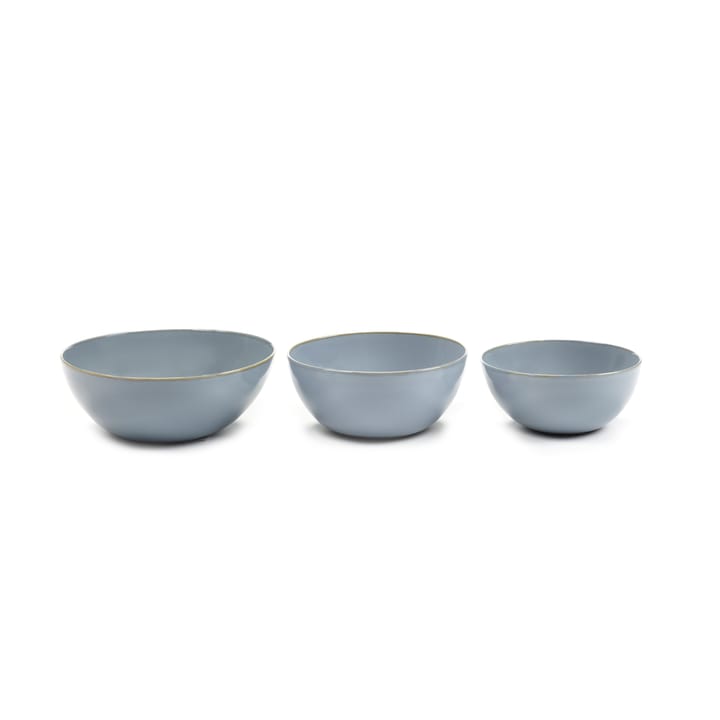 Terres de Rêves apero bowl 3 pieces - Smokey blue - Serax