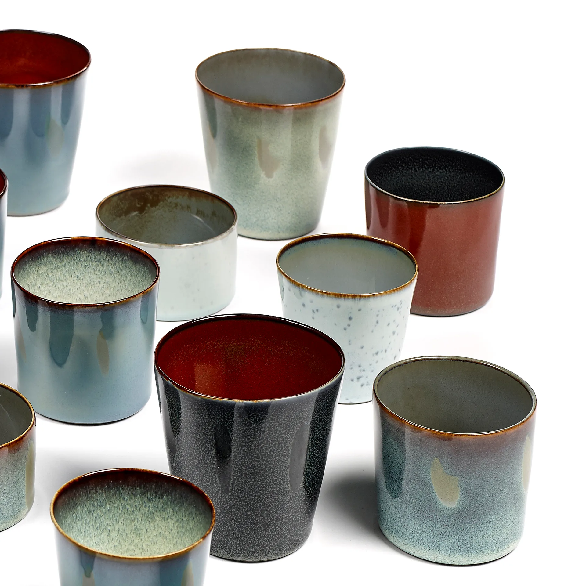 Terres de Rêves cup M, dark blue-rust Serax
