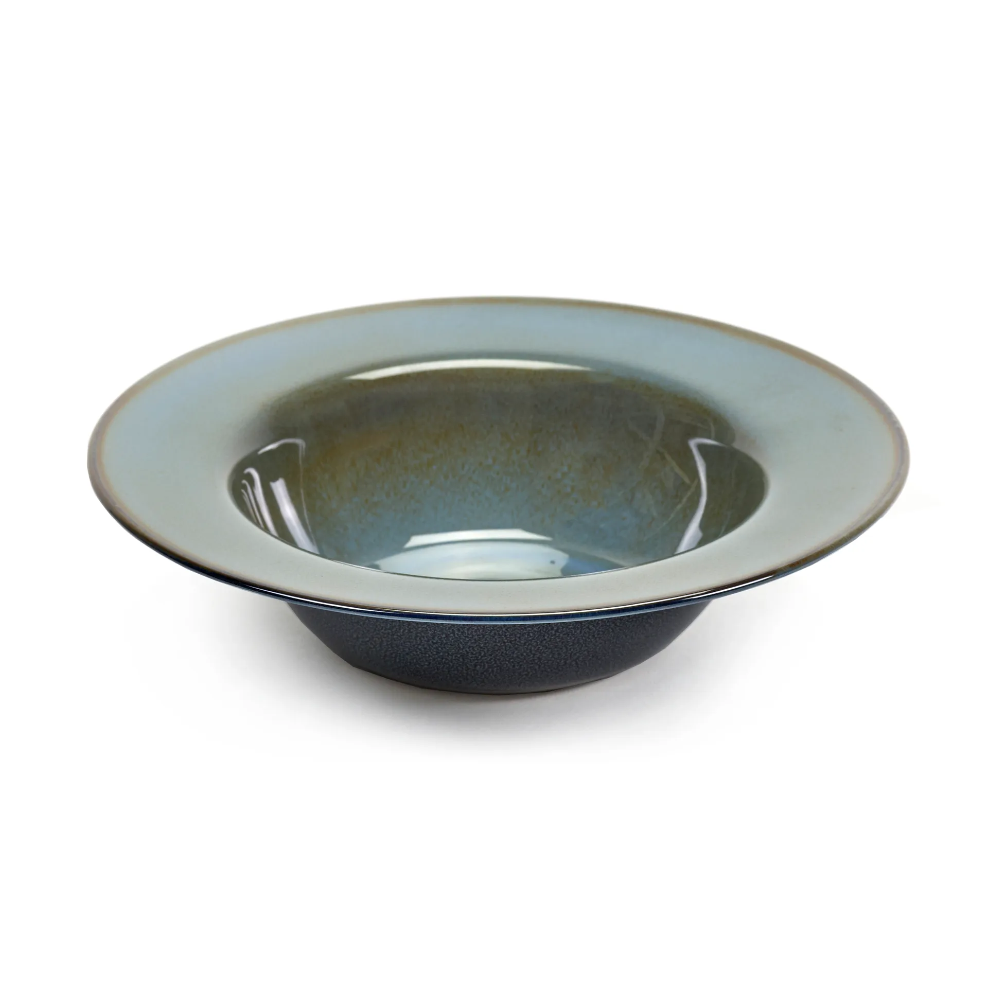 Terres de Rêves deep plate 21.3 cm, Blue grey-dark blue Serax