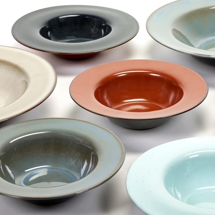 Terres de Rêves deep plate 21.3 cm, Dark blue-rust Serax