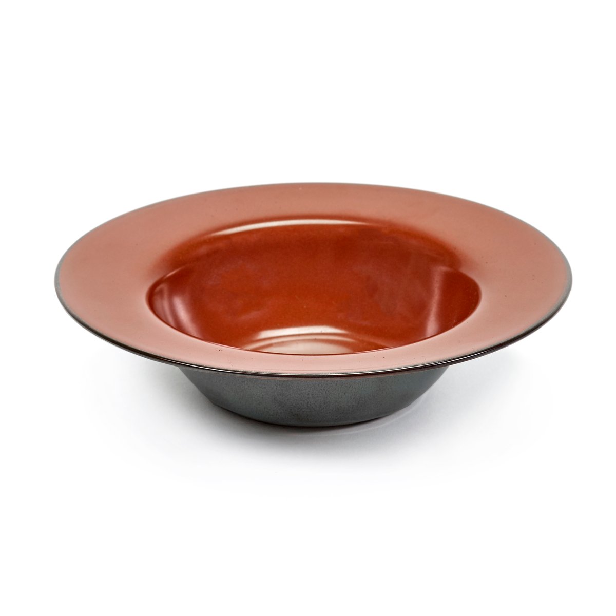 Serax Terres de Rêves deep plate 21.3 cm Rust-y blue
