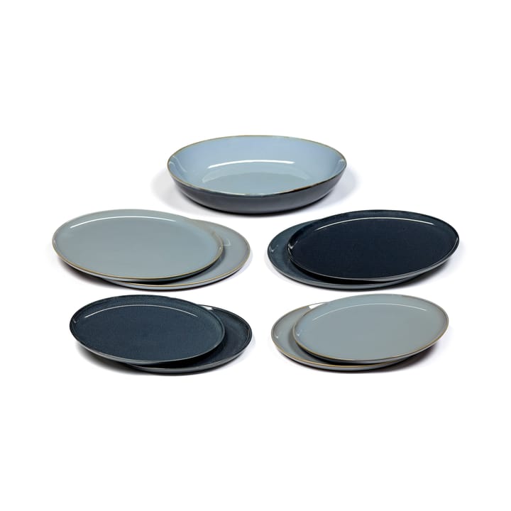 Terres de Rêves dinner set 9 pieces - Smokey blue-dark blue - Serax