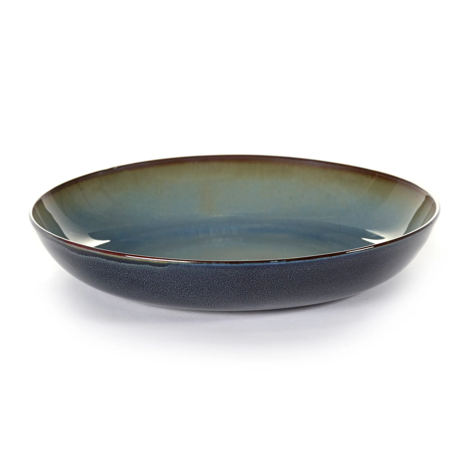 Terres de Rêves pasta plate 23.5 cm, blue grey-dark blue Serax