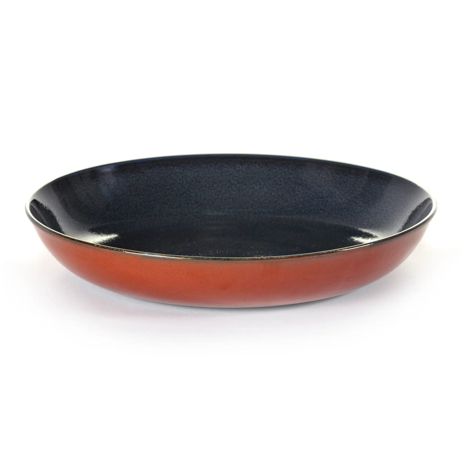 Terres de Rêves pasta plate 23.5 cm, dark blue-rust Serax