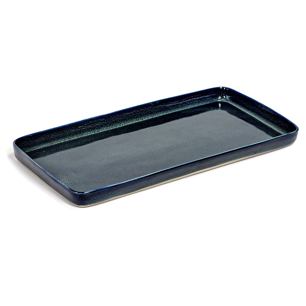 Serax Terres de Rêves plate 18x37 cm dark blue | Scandinavian Design | Dinner plates | Blue