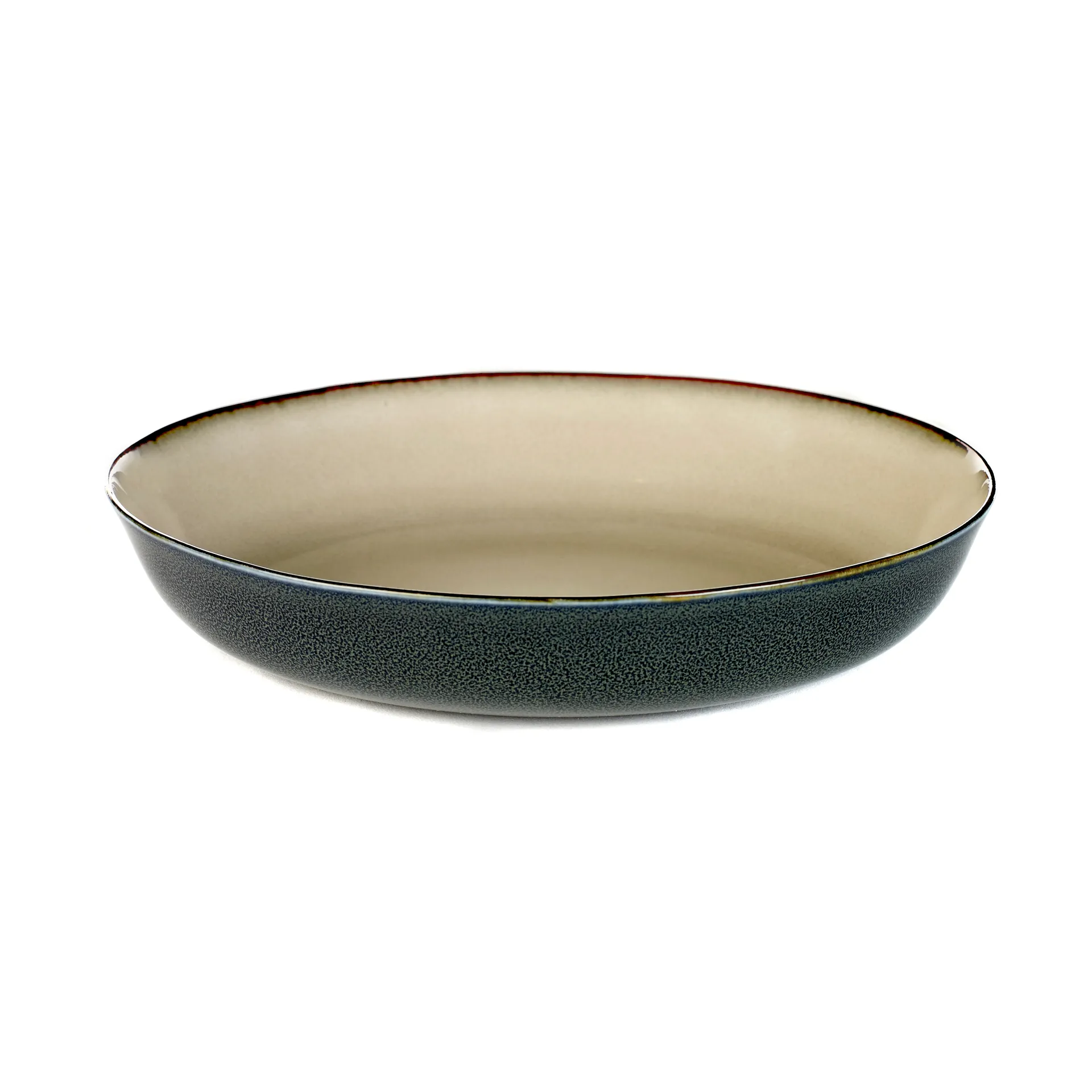 Terres de Rêves plate 21 cm, misty grey-dark blue Serax