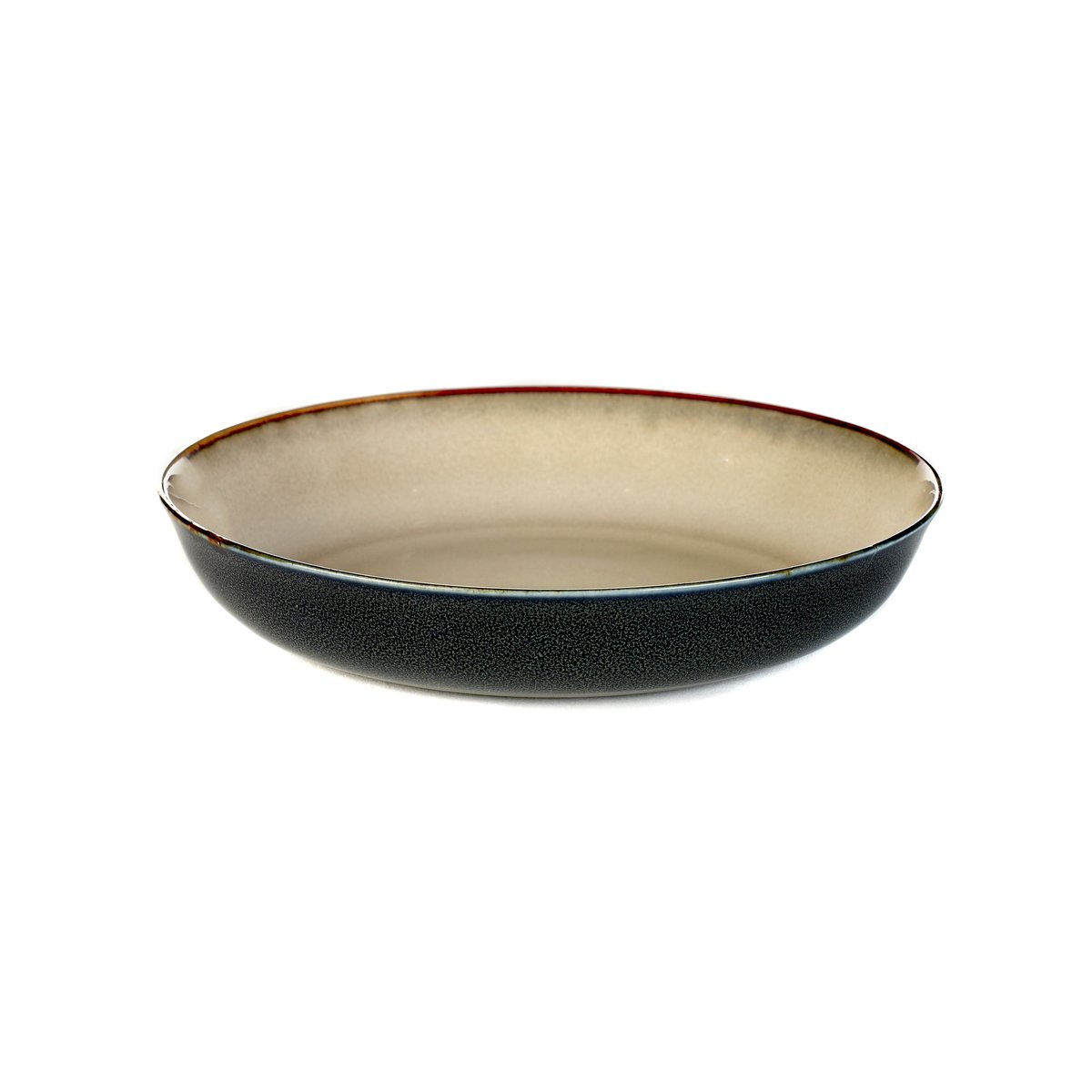 Serax Terres de Rêves small plate 17.5 cm misty grey-dark blue