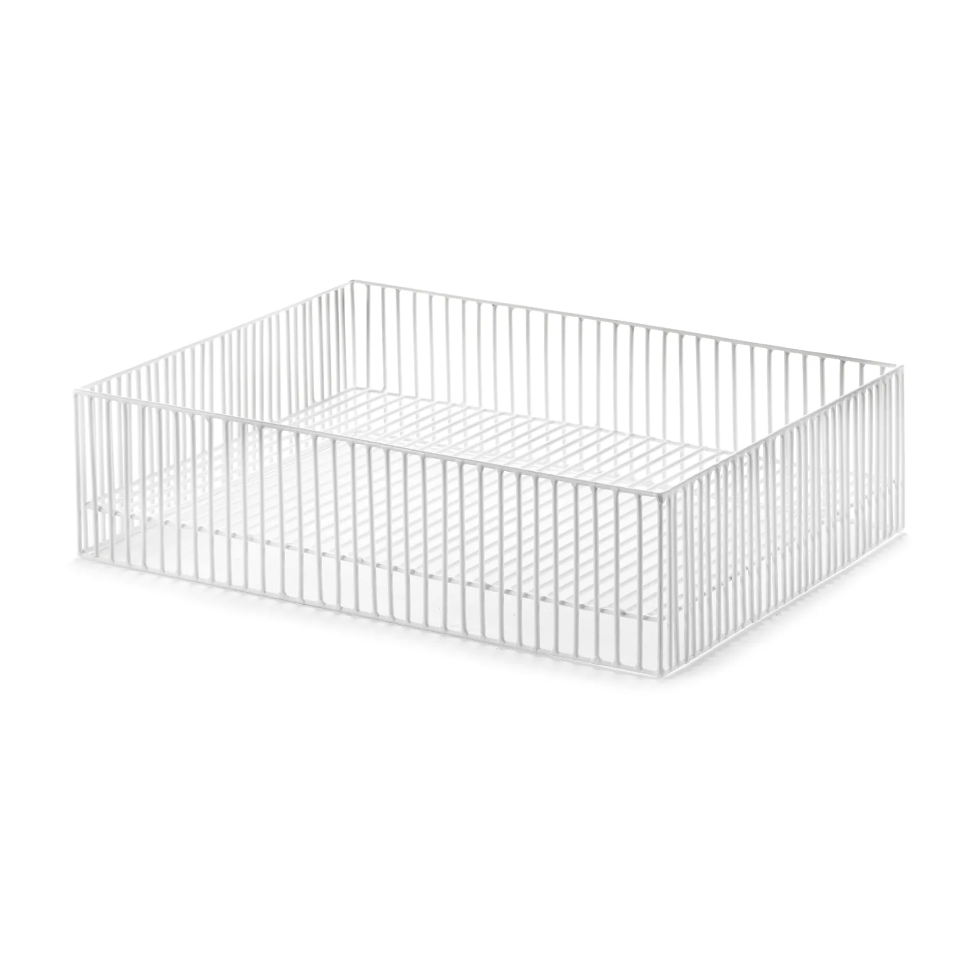 Turn basket low 30x40 cm, White Serax