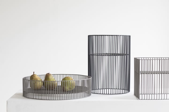 Turn basket square 22x22 cm - Grey - Serax