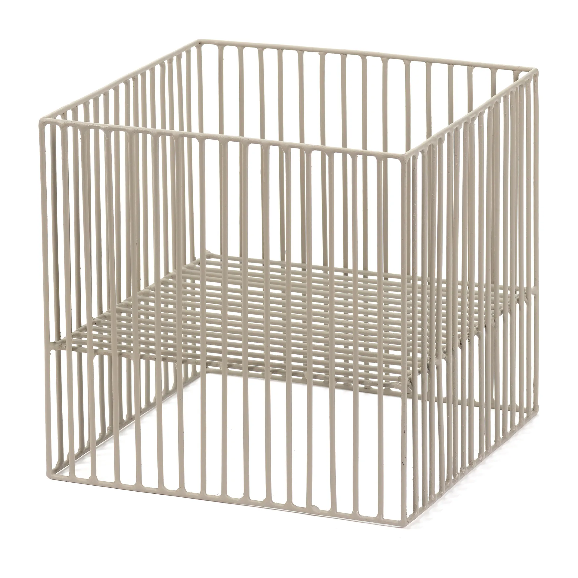 Turn basket square 22x22 cm, Grey Serax