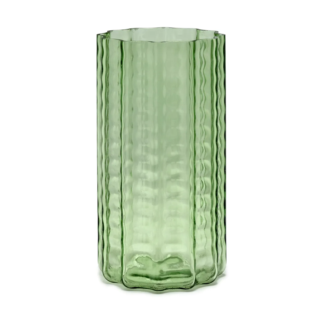 Serax Waves 02 vase 28 cm Green-clear | Scandinavian Design | Vases | Green