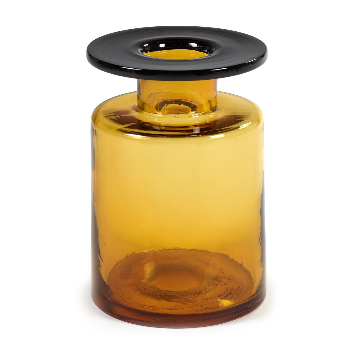Serax Wind & Fire vase 27 cm amber-black | Scandinavian Design | Vases | Orange