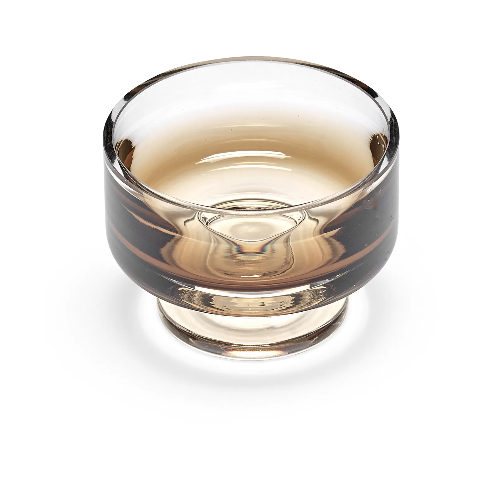 Zuma low bowl on foot S Ø8.5 cm, Amber Serax