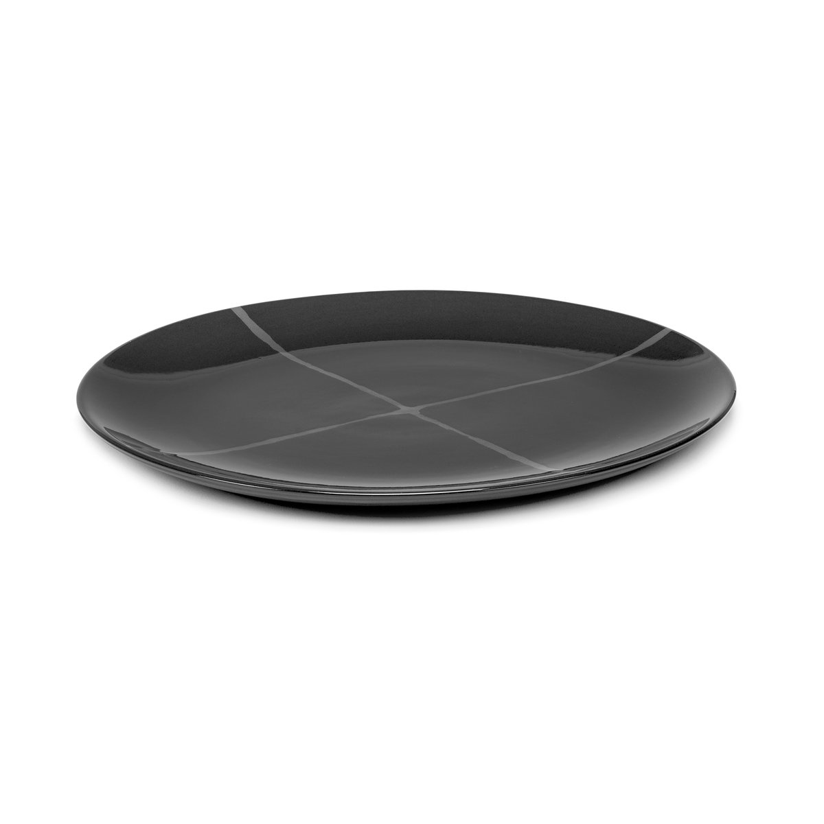 Serax Zuma plate M o28 cm 2-pack Pacific | Scandinavian Design | Dinner plates | Grey