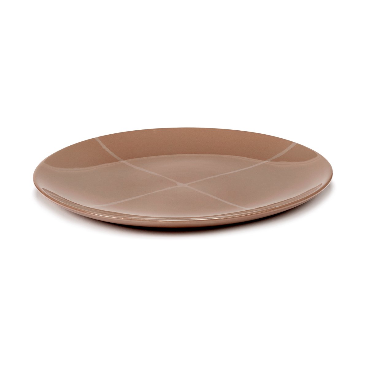 Serax Zuma plate M o28 cm 2-pack Sienna | Scandinavian Design | Dinner plates | Orange