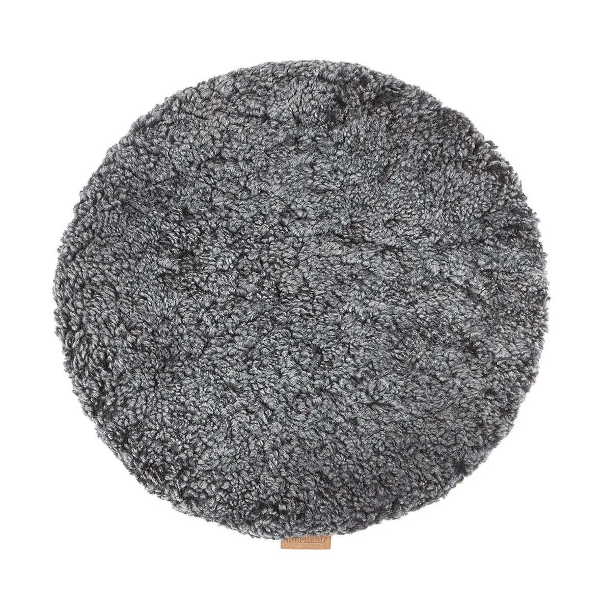 Jill padded chair cushion, Black graphite (grey), Ø36 cm Shepherd of Sweden