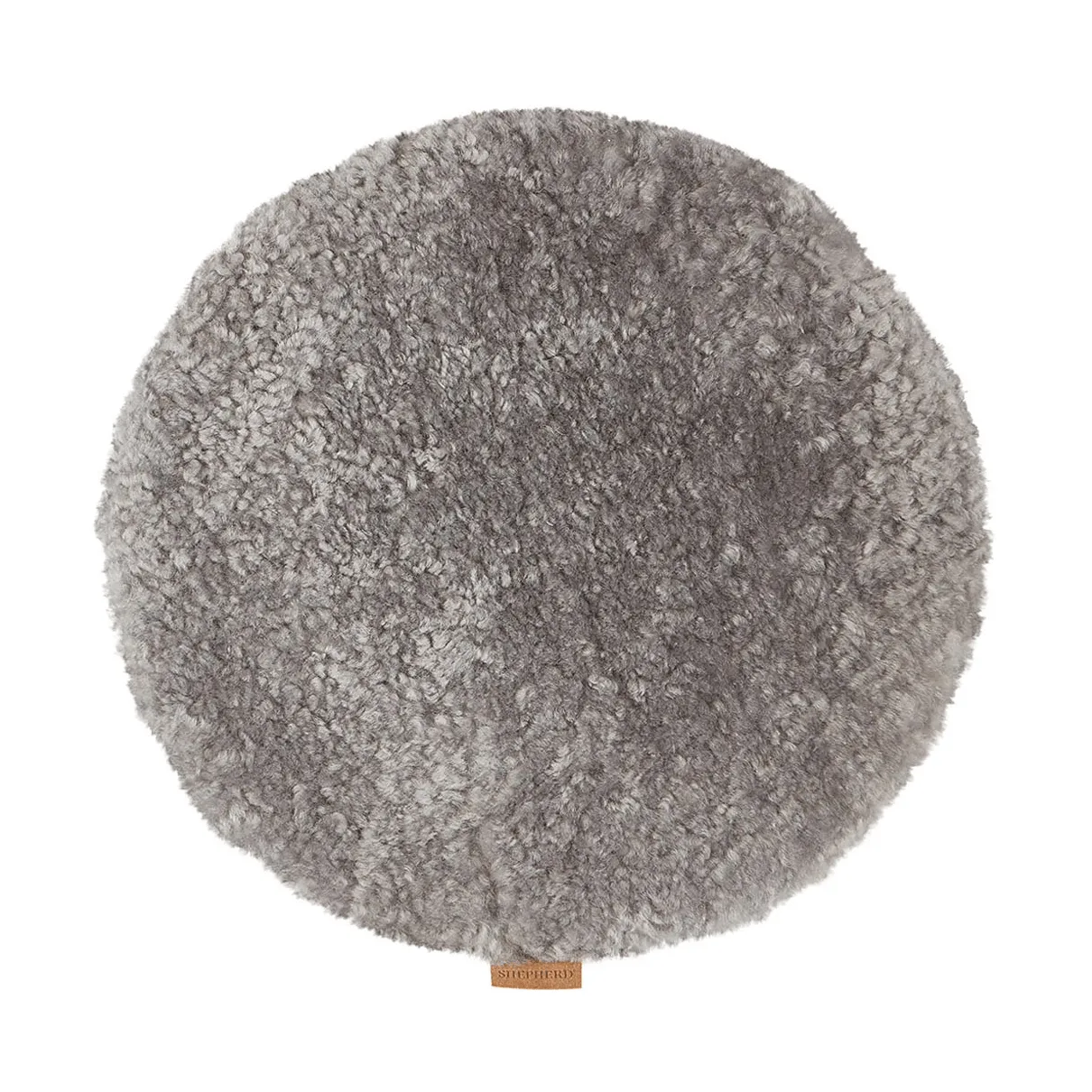 Jill padded chair cushion, Granite (grey), Ø36 cm Shepherd of Sweden
